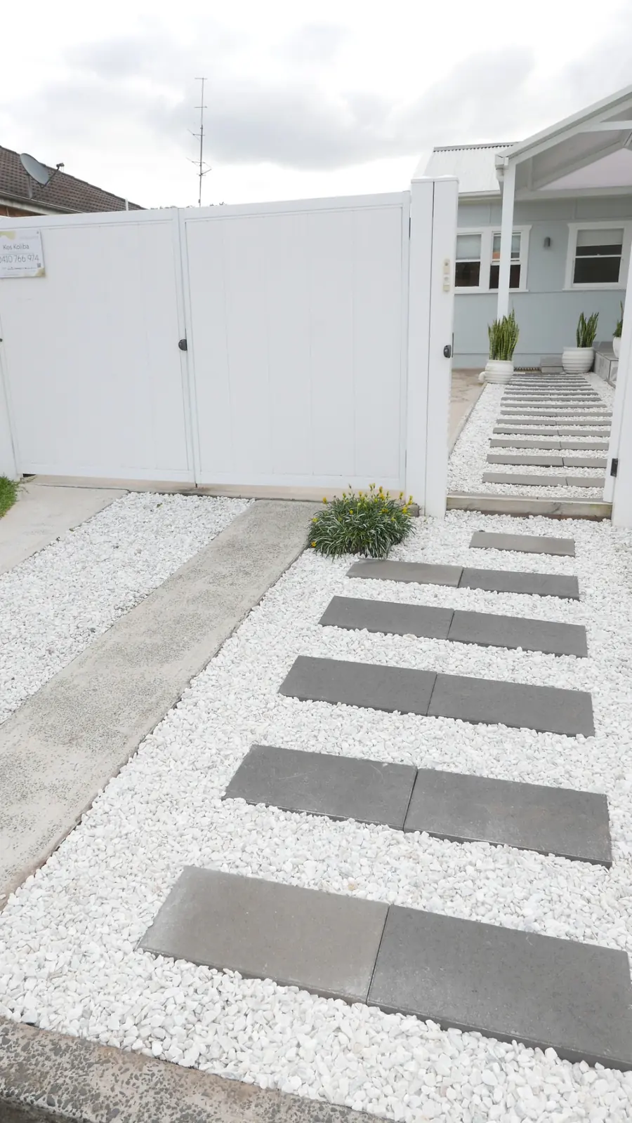 Private gated entry at Kos Koliba Holiday Home
